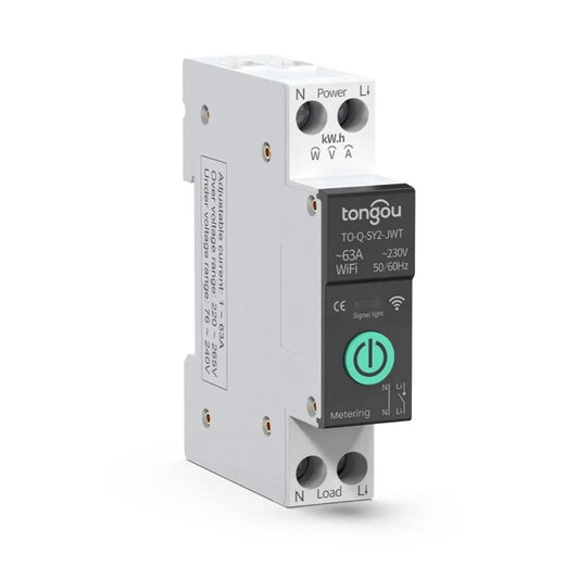 Tongou 1P 63A مع مراقبة الطاقة SY2 مدعوم من Tuya