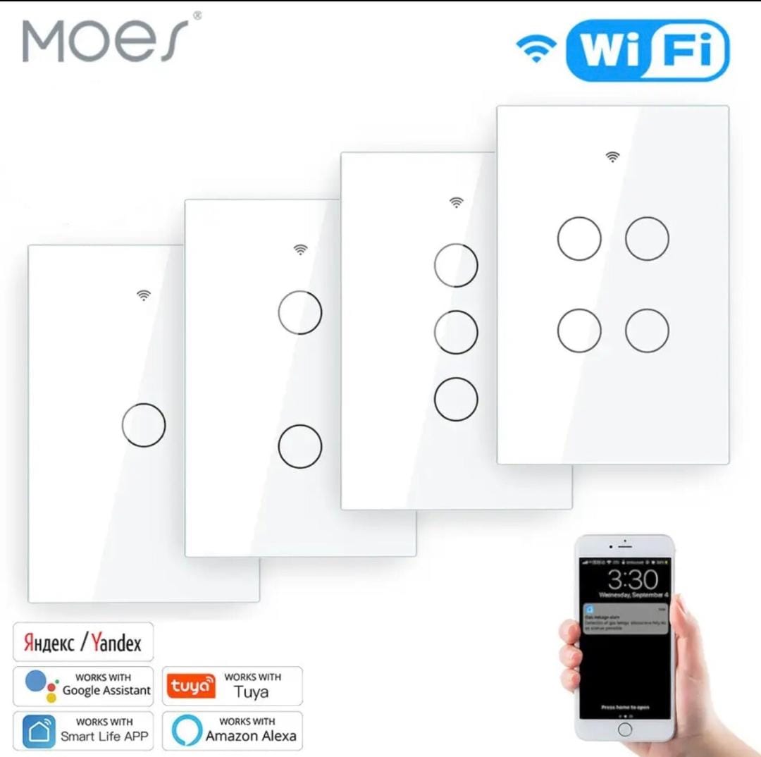 MOES WiFi Wall Touch Smart Light Switch