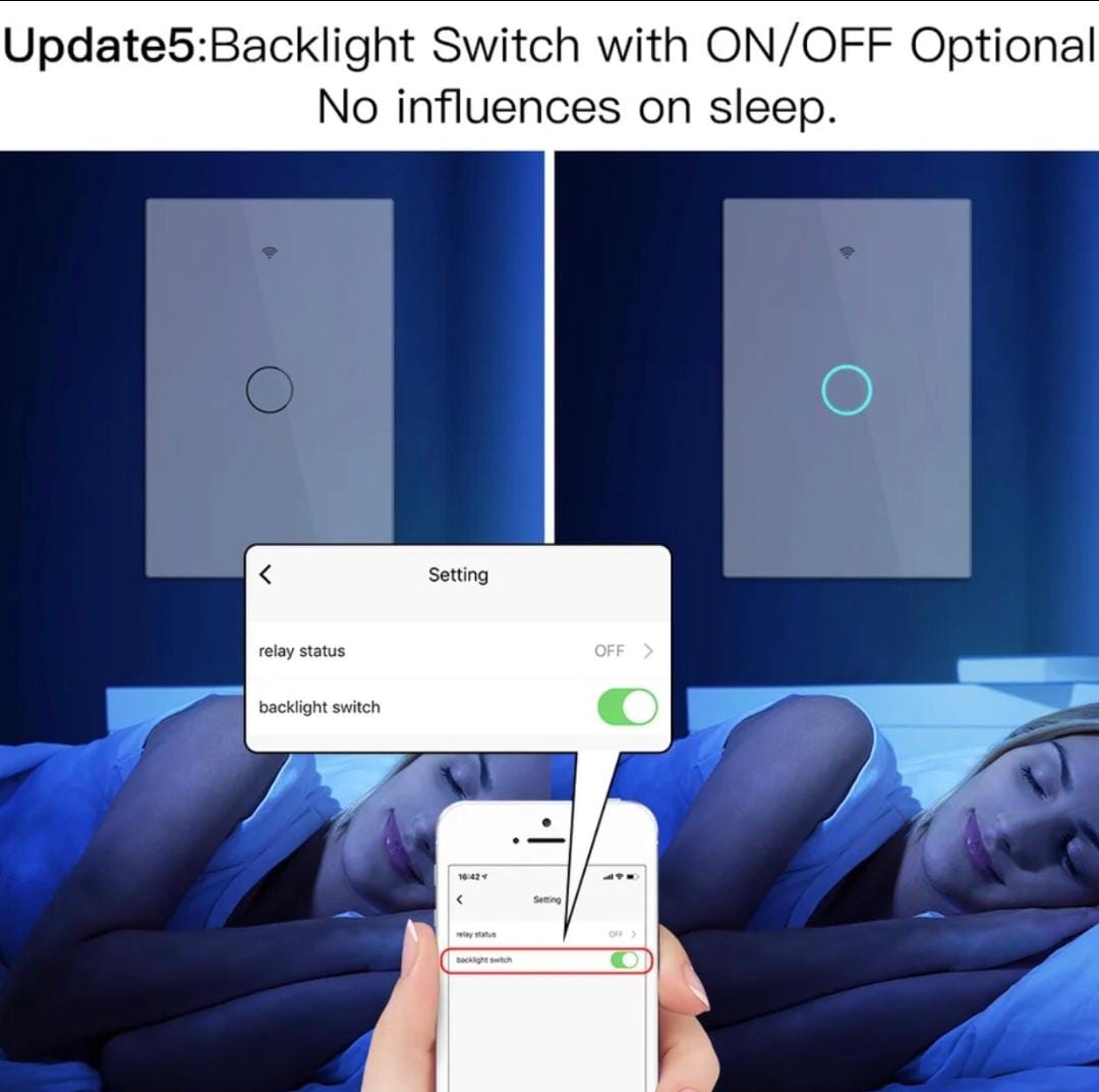 MOES WiFi Wall Touch Smart Light Switch