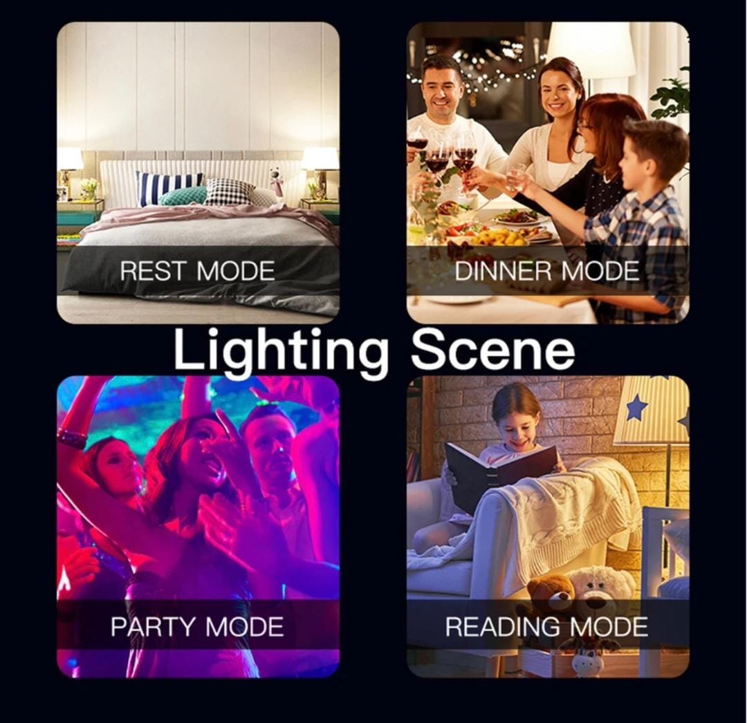 لمبات LED ذكية MOES GU10 WIFI RGB C+W بيضاء قابلة للتعتيم