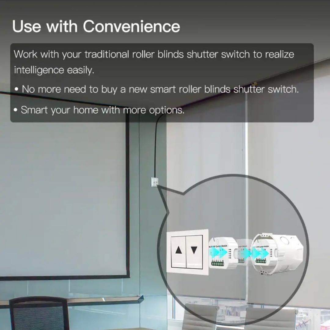 MOES WiFi DIY RF433 Smart Curtain Switch Module