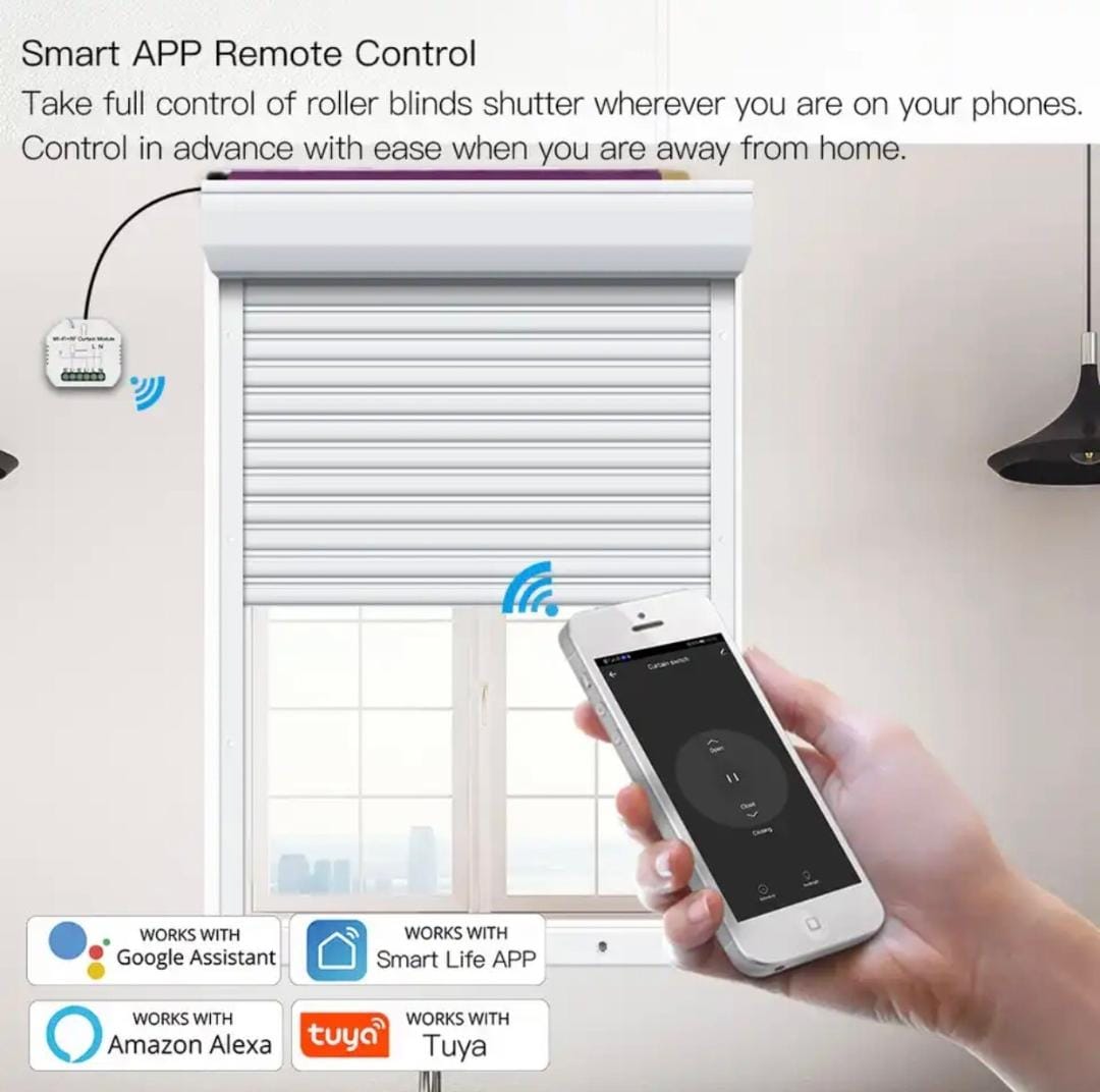 MOES WiFi DIY RF433 Smart Curtain Switch Module