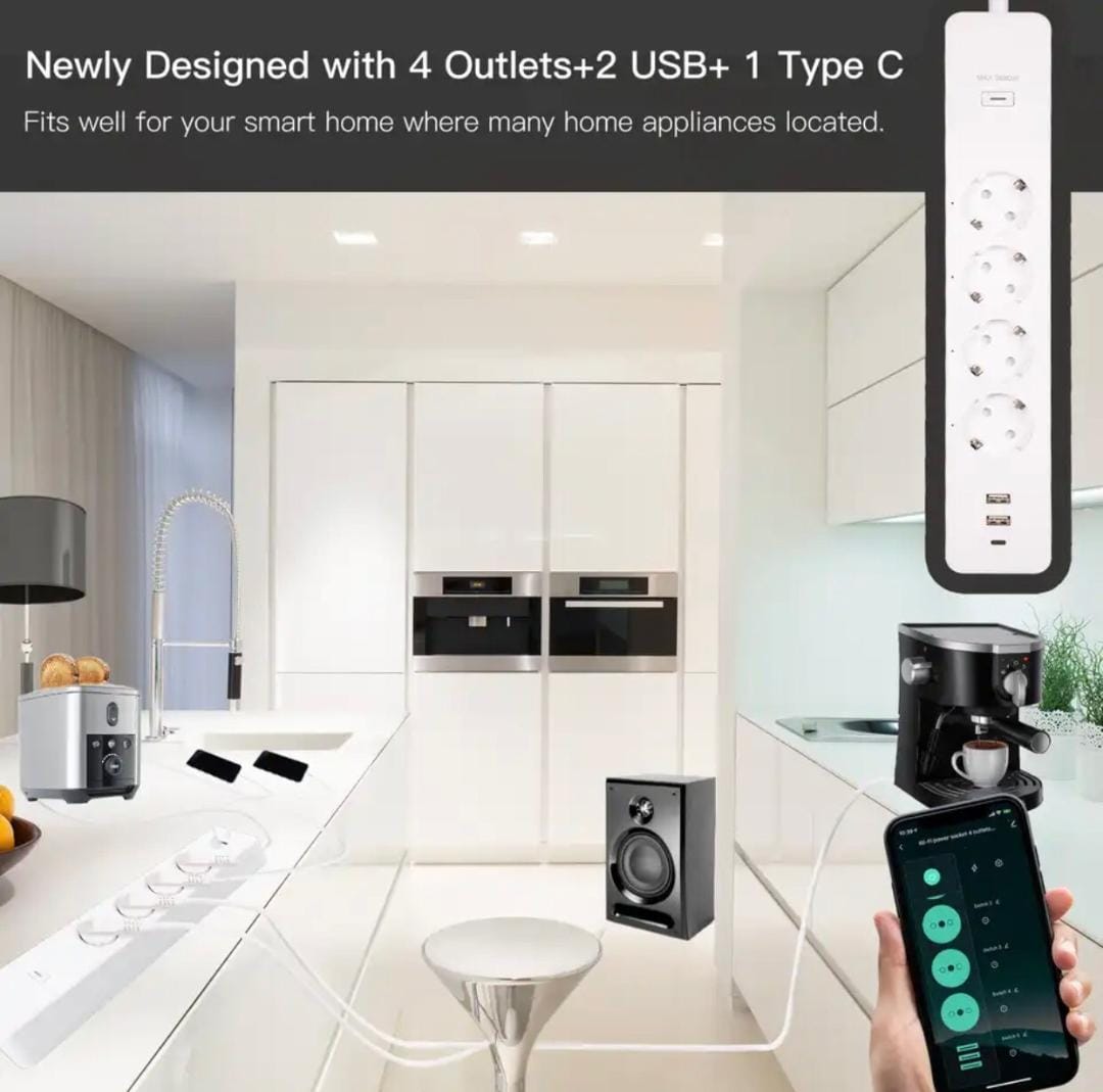 MOES WiFi EU Tuya Smart Power Strip