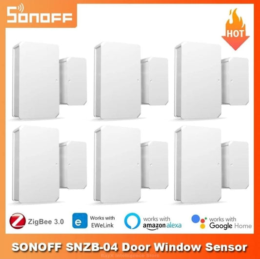 مستشعر الباب والنافذة SONOFF SNZB-04 Zigbee كاشف فتح/إغلاق الباب