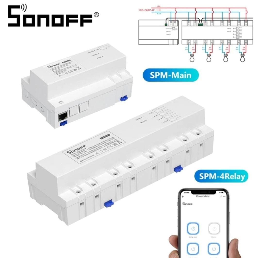 SONOFF SPM/SPM-4Relay Smart Stackable Power Meter