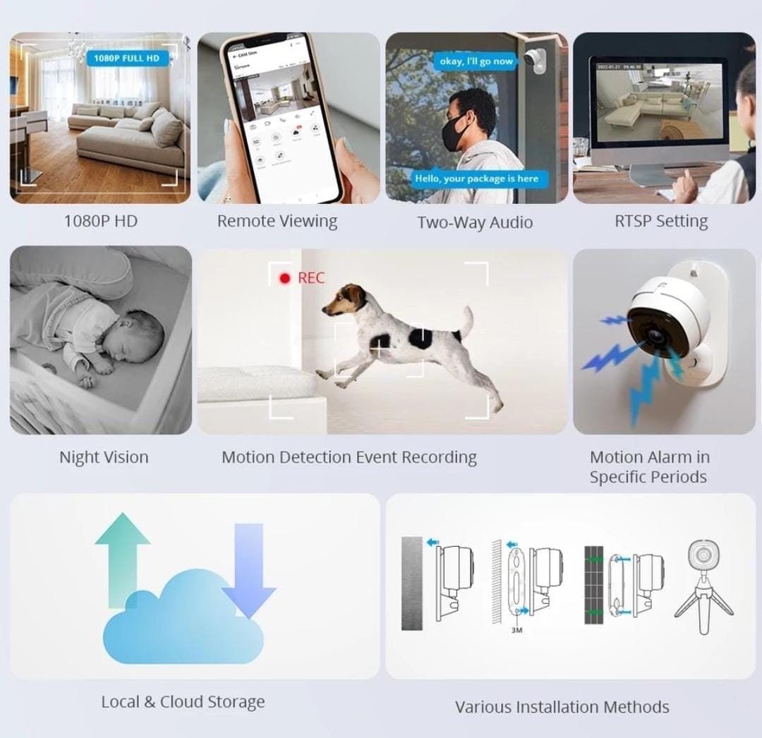SONOFF CAM Slim Baby Monitor HD 1080P