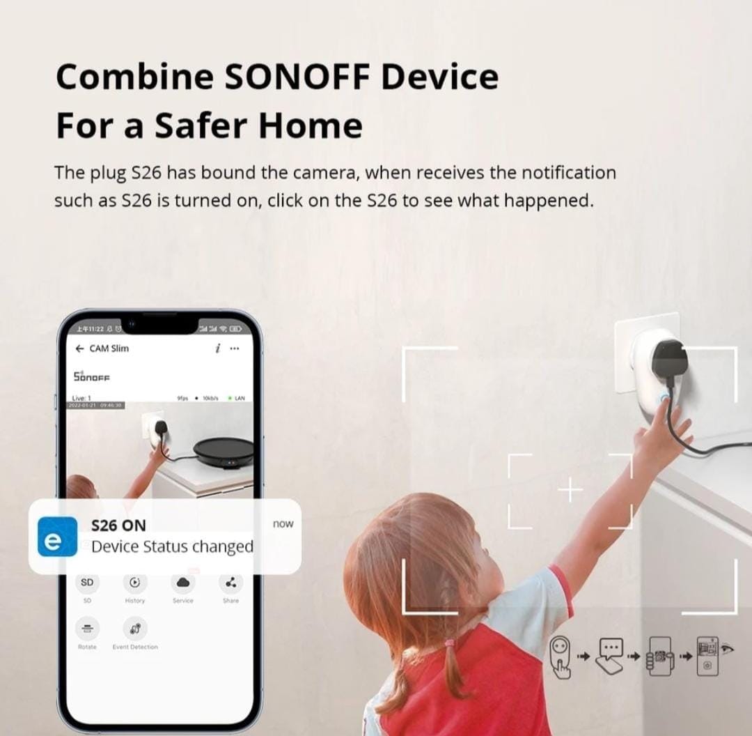 SONOFF CAM Slim Baby Monitor HD 1080P