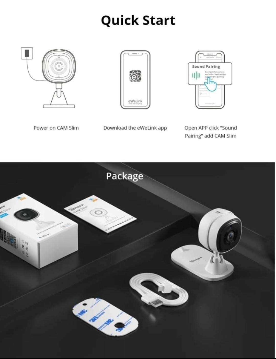 SONOFF CAM Slim Baby Monitor HD 1080P