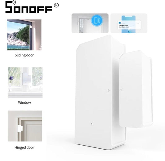 مستشعر SONOFF DW2 اللاسلكي للباب والنافذة عبر شبكة WiFi