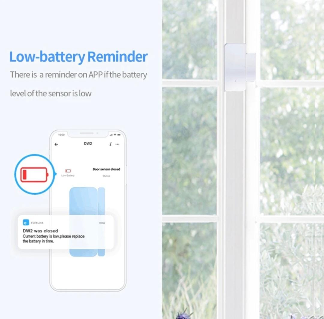 SONOFF DW2 Sensor Wireless WiFi Door Window Sensor