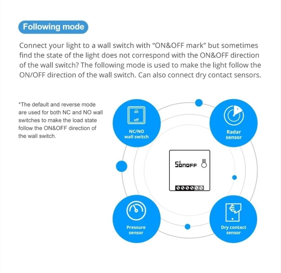 SONOFF MINI R2 Wifi Smart Home Switch Relay Module