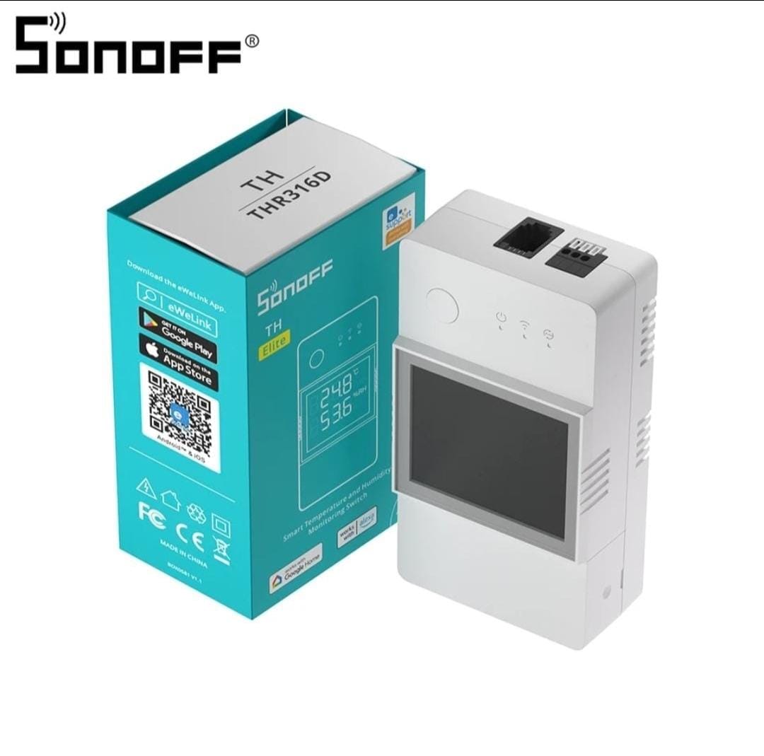مفتاح SONOFF THR316D Elite Wi-Fi الذكي 16A