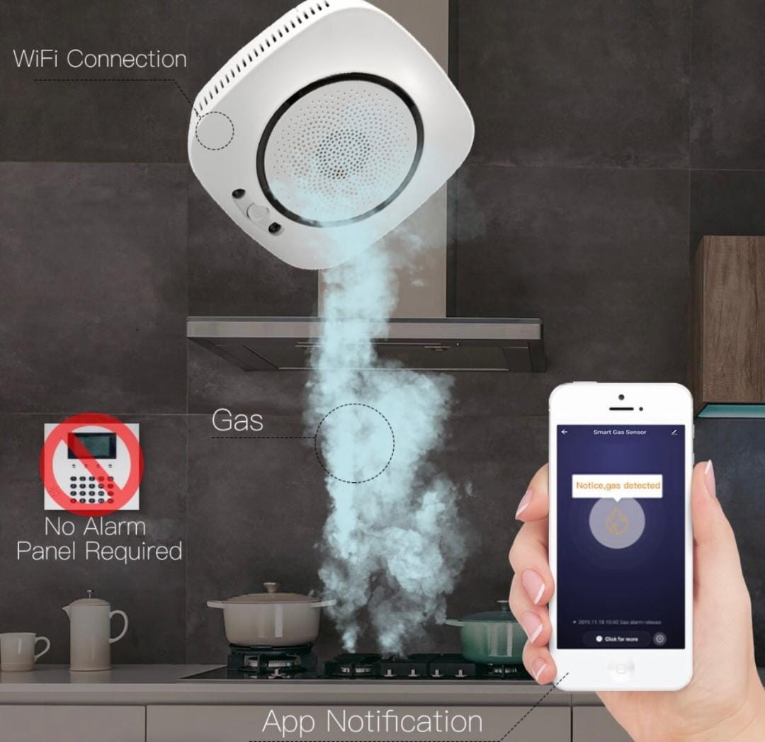 كاشف الغاز القابل للاشتعال MOES WiFi